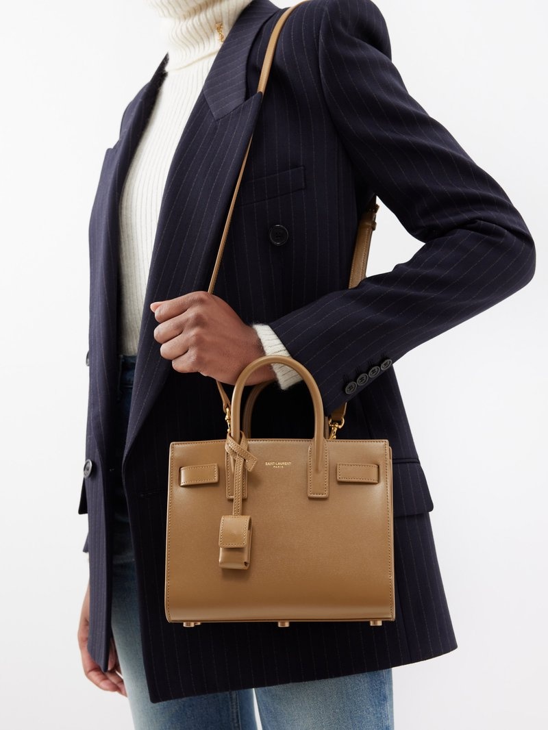 SAINT LAURENT Sac De Jour nano leather handbag