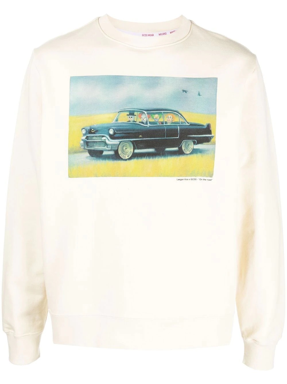 graphic-print crew-neck sweatshirt - 1