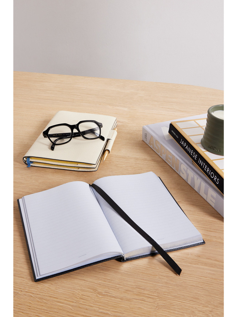 Smythson Soho Ludlow Textured-leather Notebook outlook
