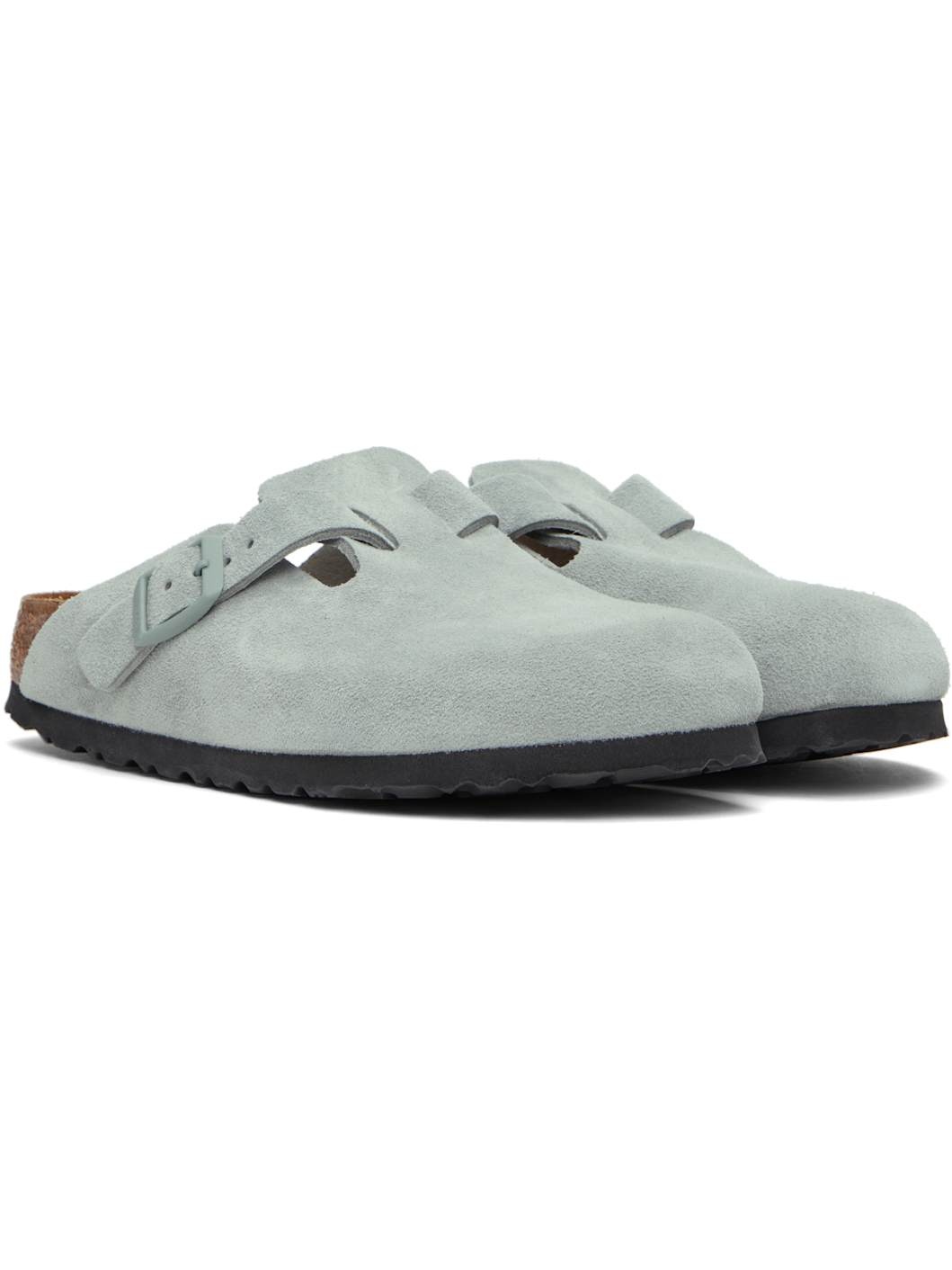 Gray Narrow Boston Soft Footbed Slip-on Loafers - 4