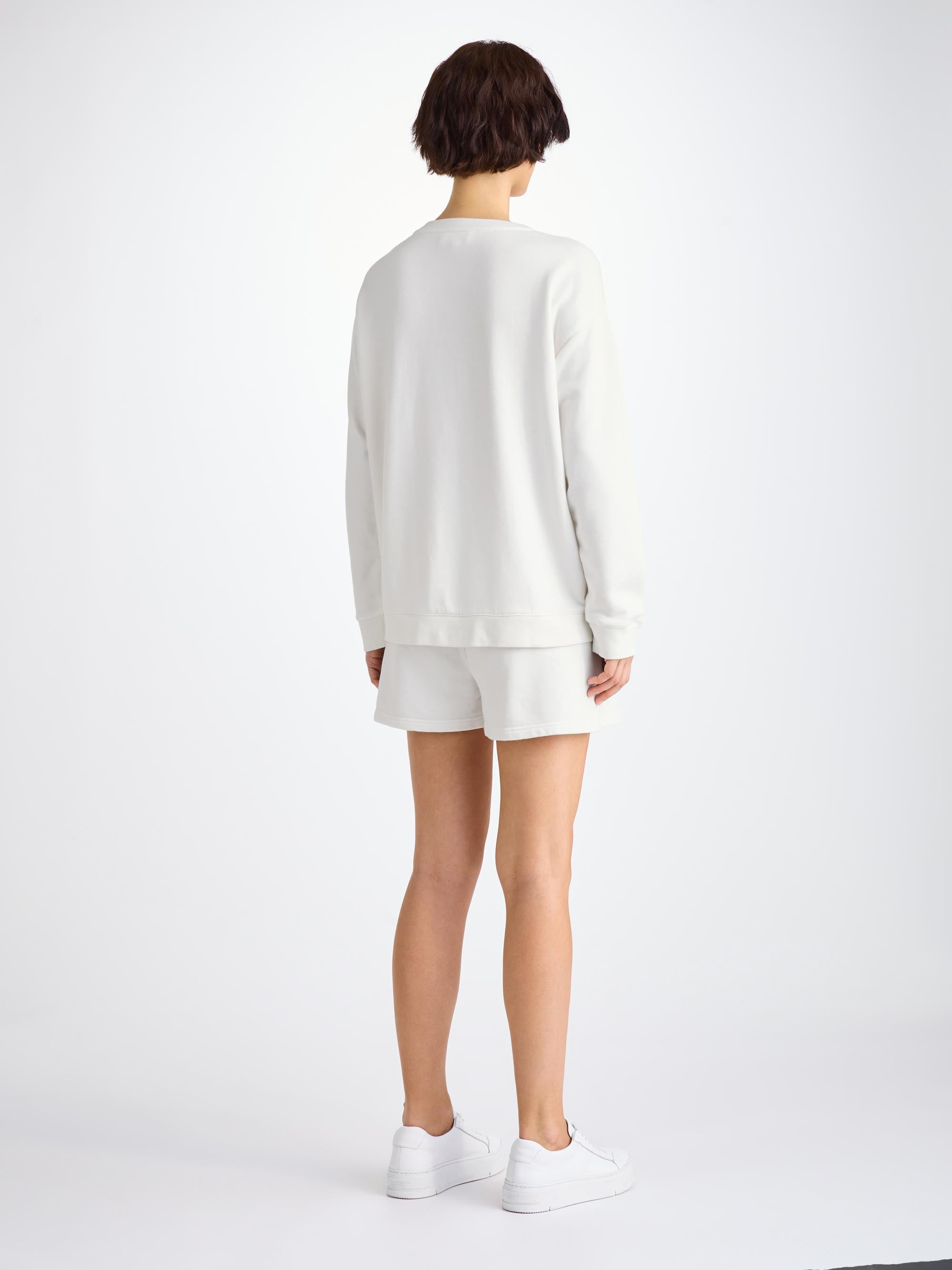 Women's Sweatshirt Quinn Cotton Modal White - 5