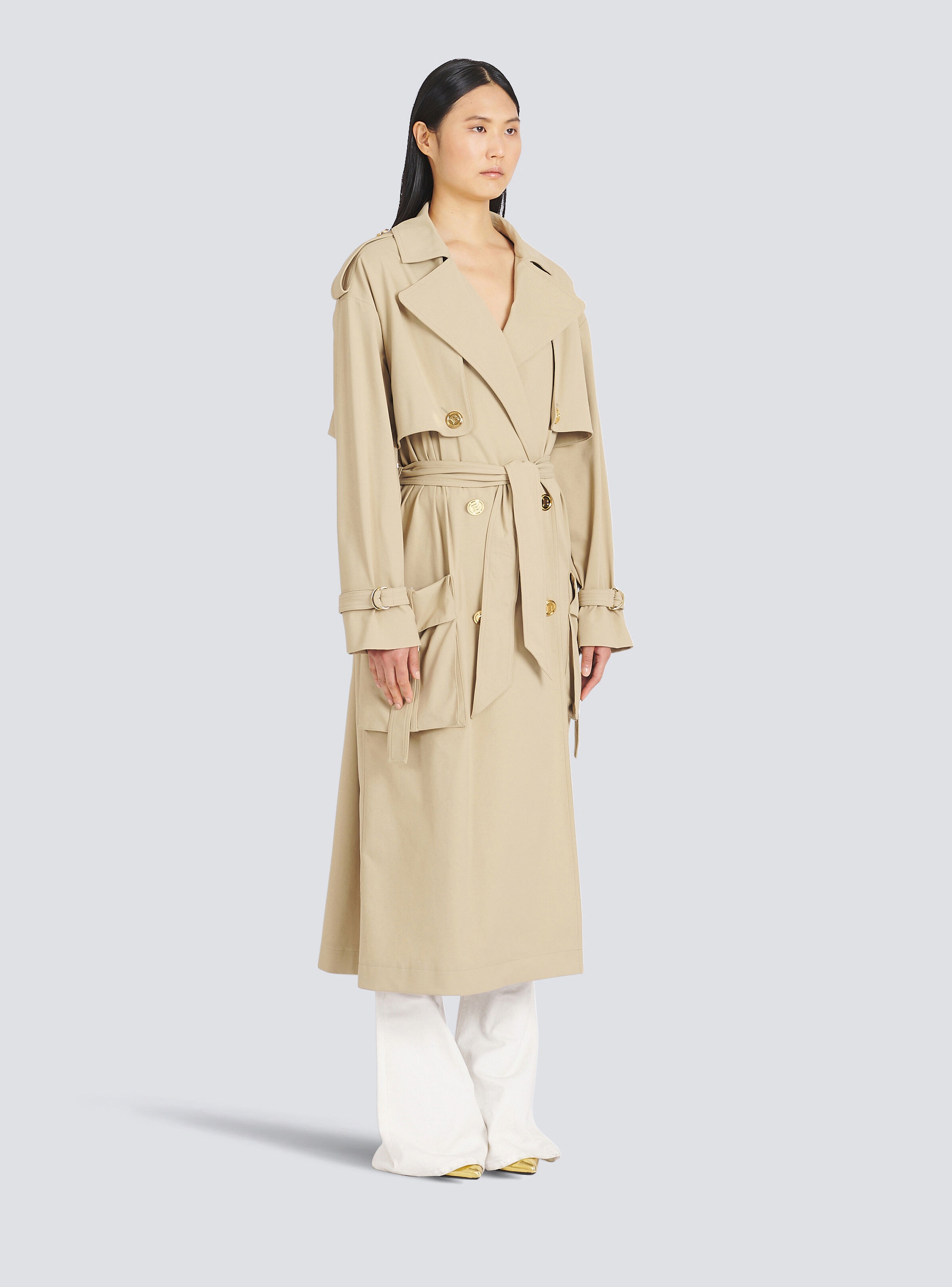 Gabardine trench coat - 6