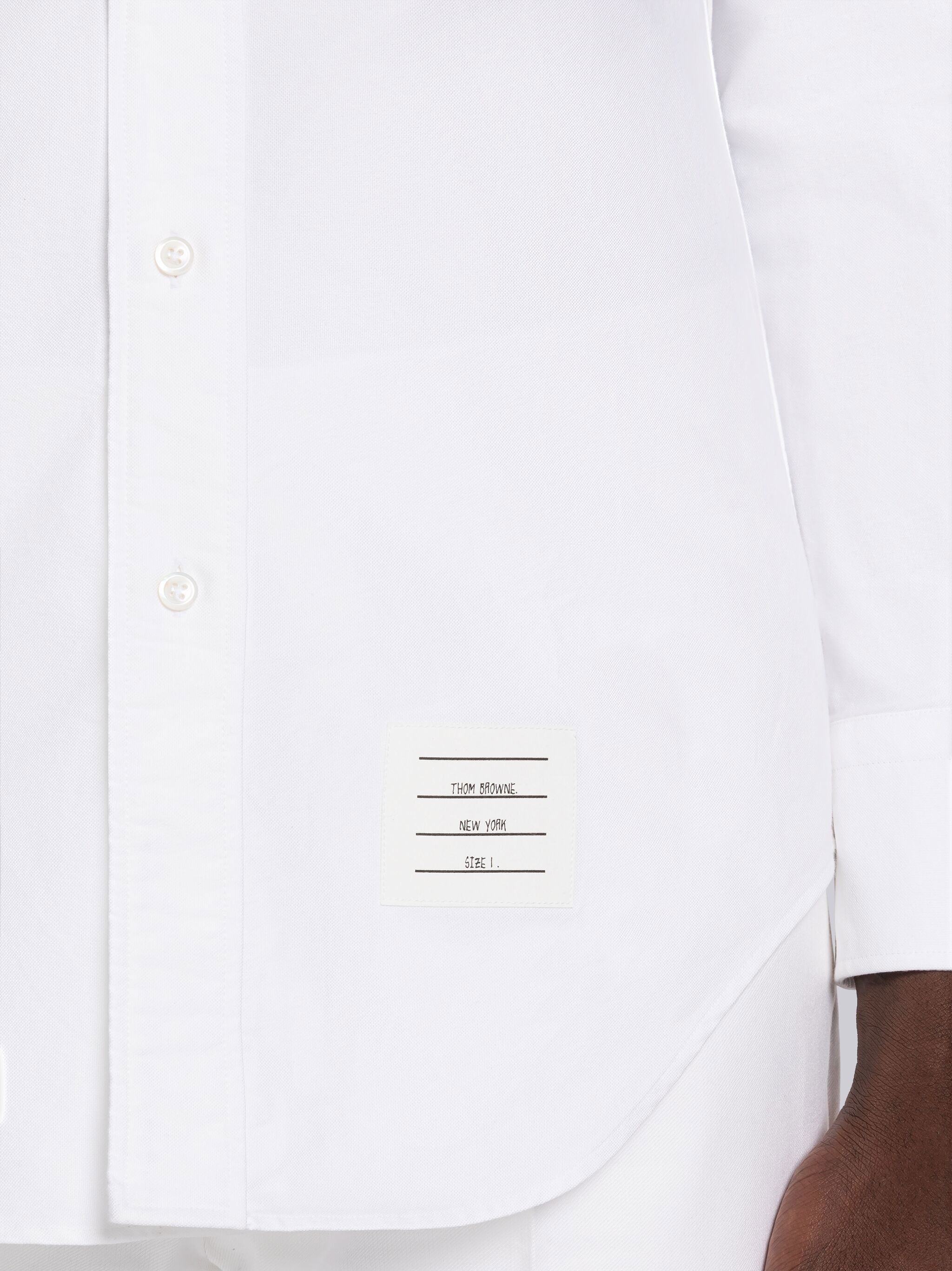 SOLID OXFORD 4-BAR POINT COLLAR SHIRT - 6