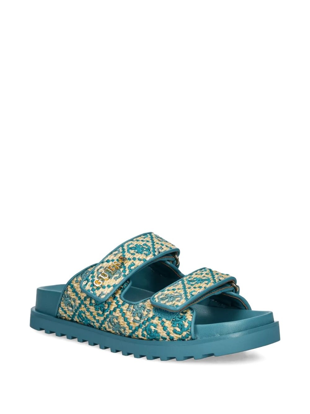 Fadeliza textured double-strap flat sandals - 2