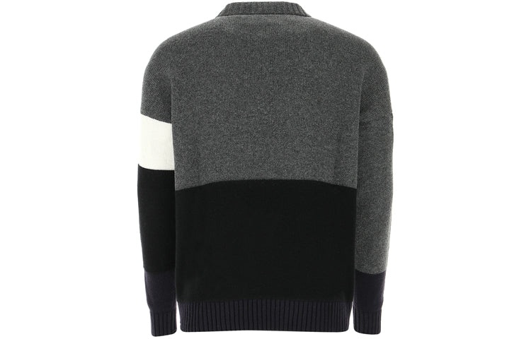 Off-White FW20 Logo Printing Sweater Men Grey OMHE048E20KNI0010701 - 2