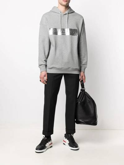 Givenchy brushed logo cotton hoodie outlook