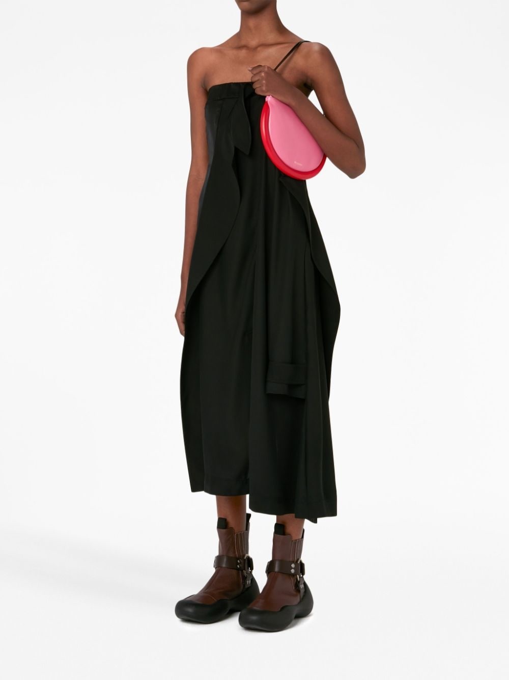 deconstructed strapless minidress - 3