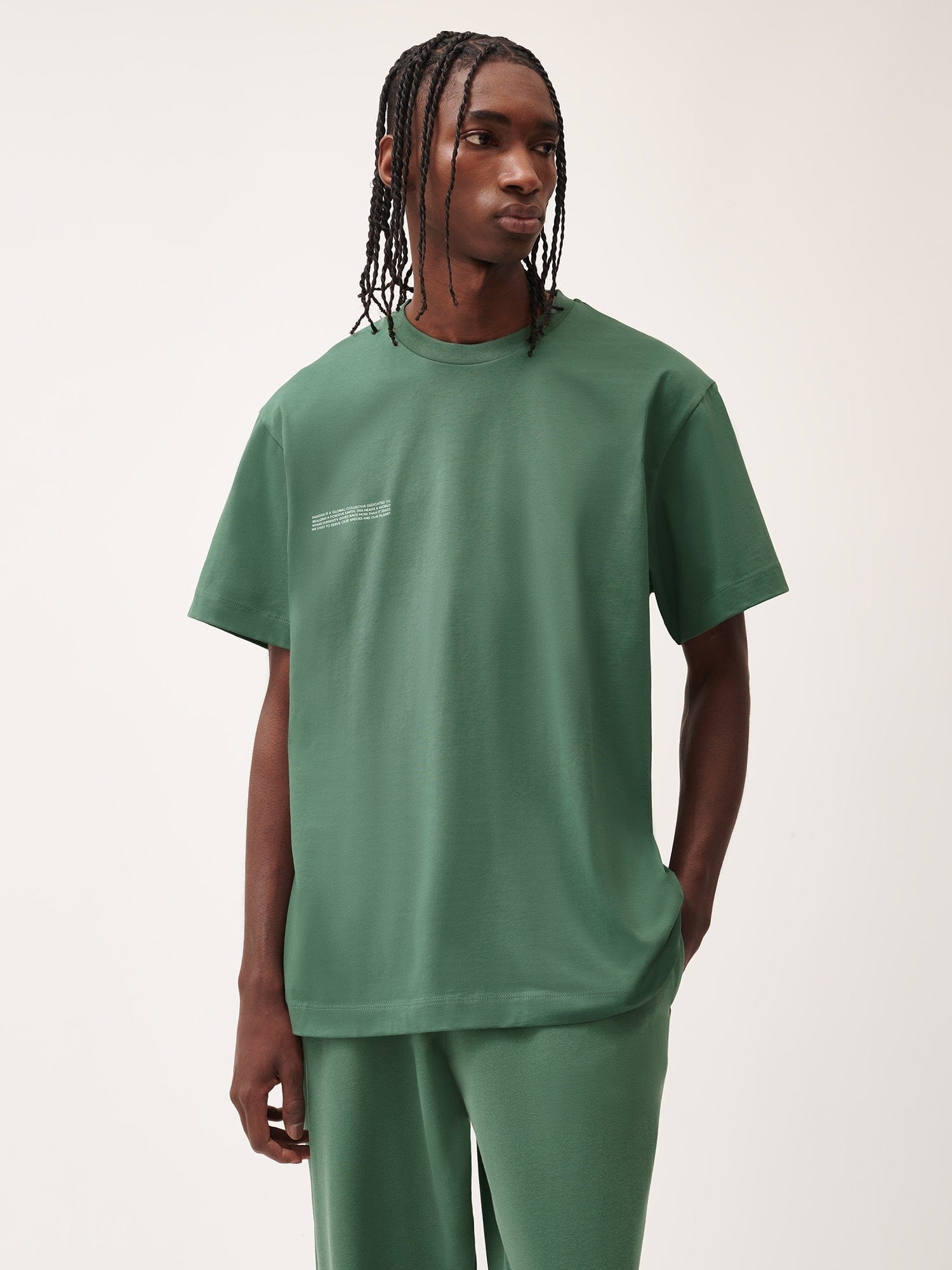 Mens 365 Midweight T-Shirt - Forest Green - 2