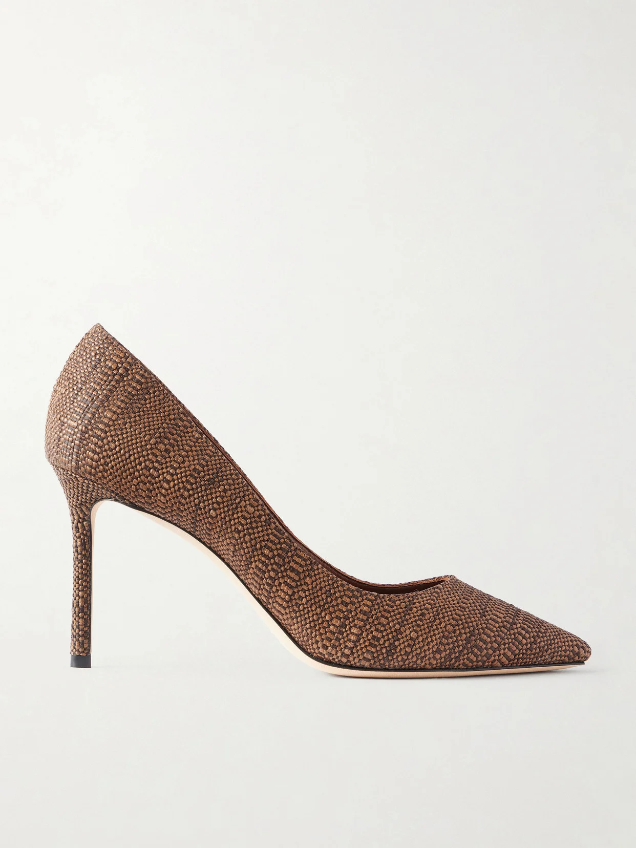 Romy 85 Raffia Pumps - 1