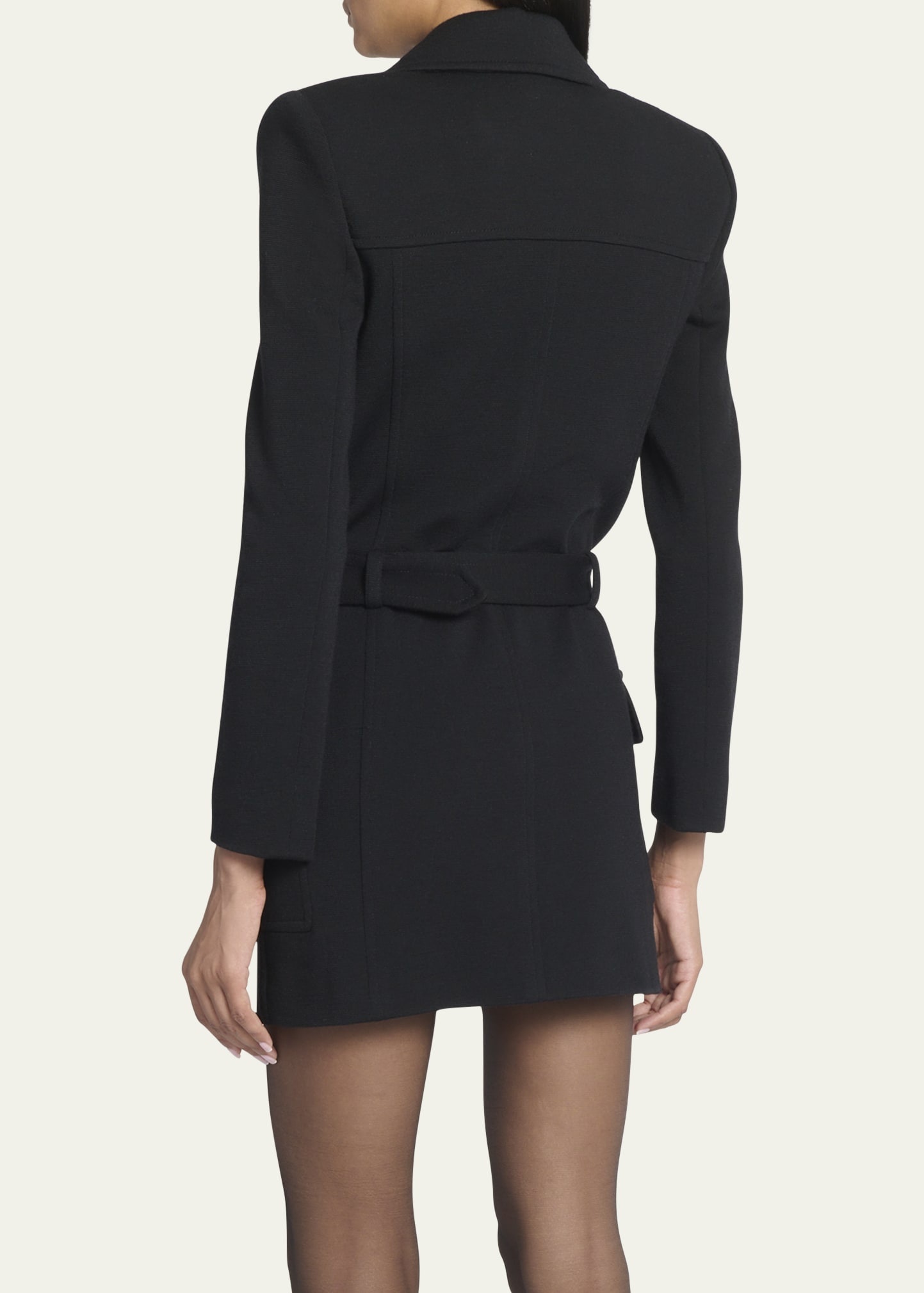 Belted Blazer Mini Dress - 3