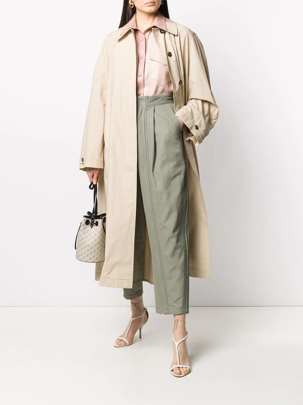 single-breasted trench coat - 2