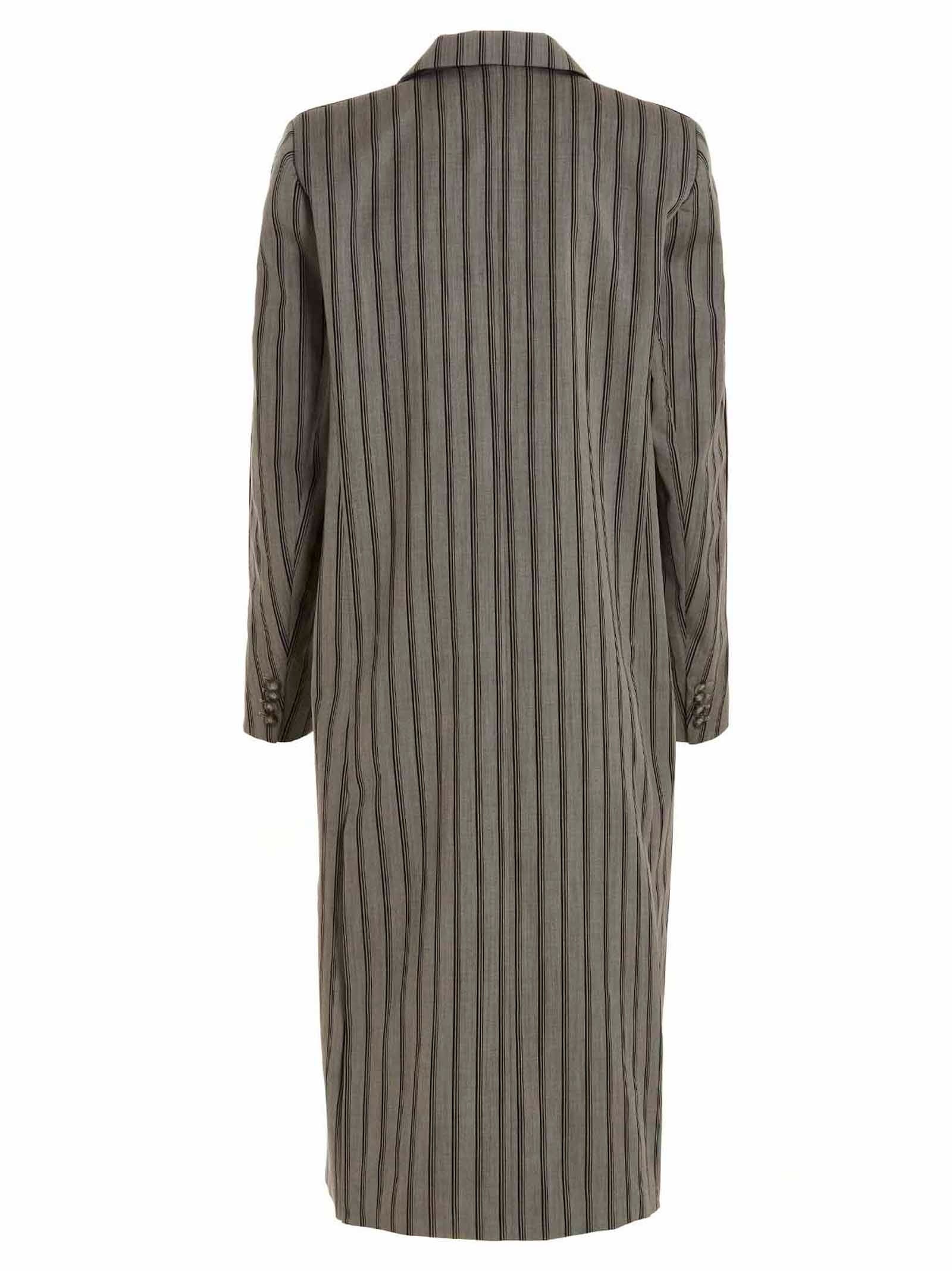 VTMNTS - Vtmnts Men Striped Long Coat - 3