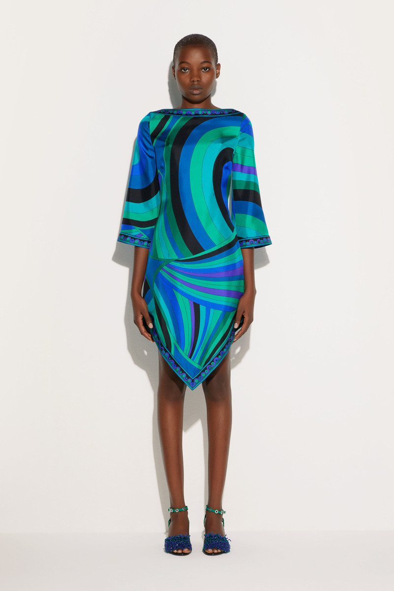 PUCCI IRIDE PRINT SILK DRESS outlook