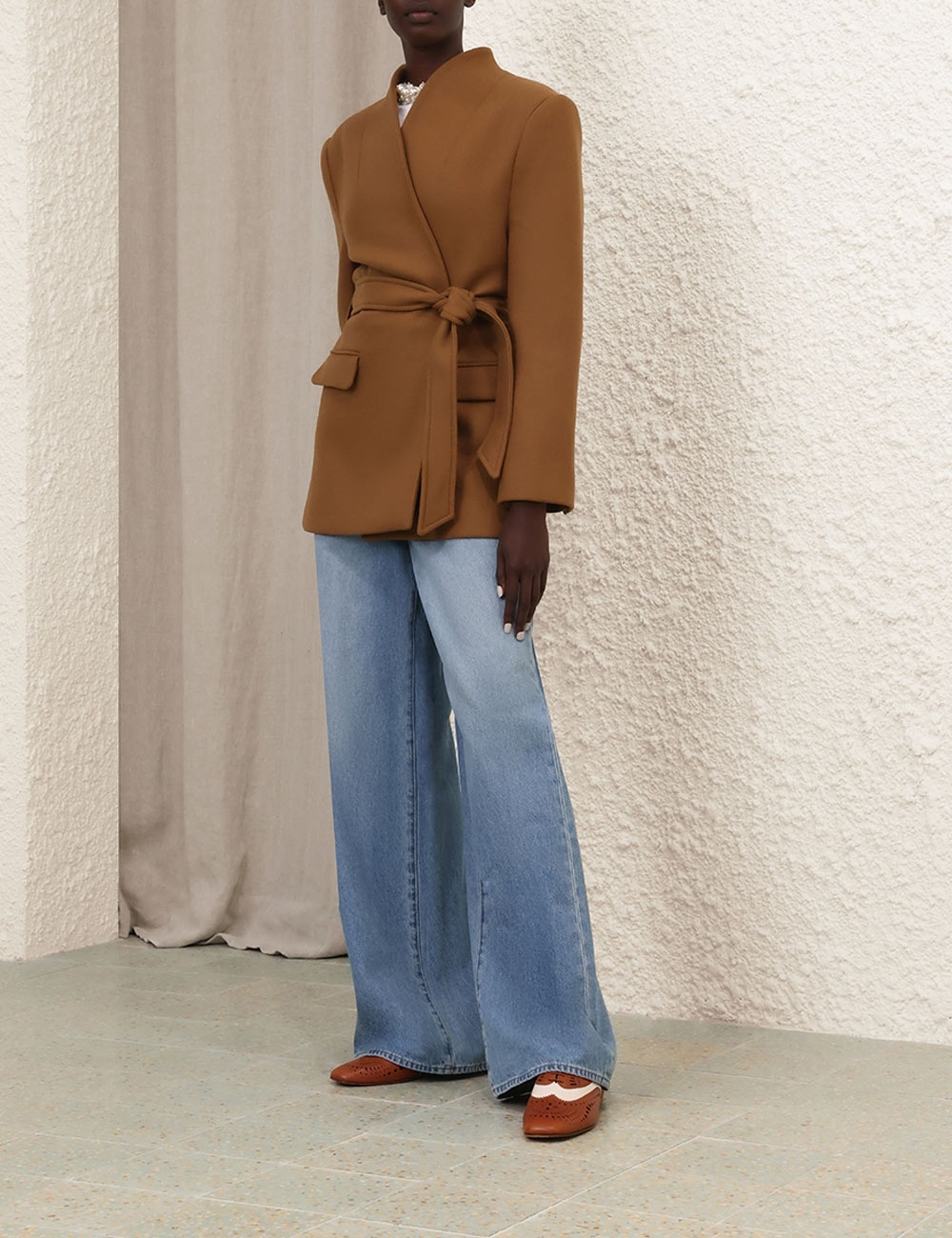 CRUSH BELTED BLAZER - 3