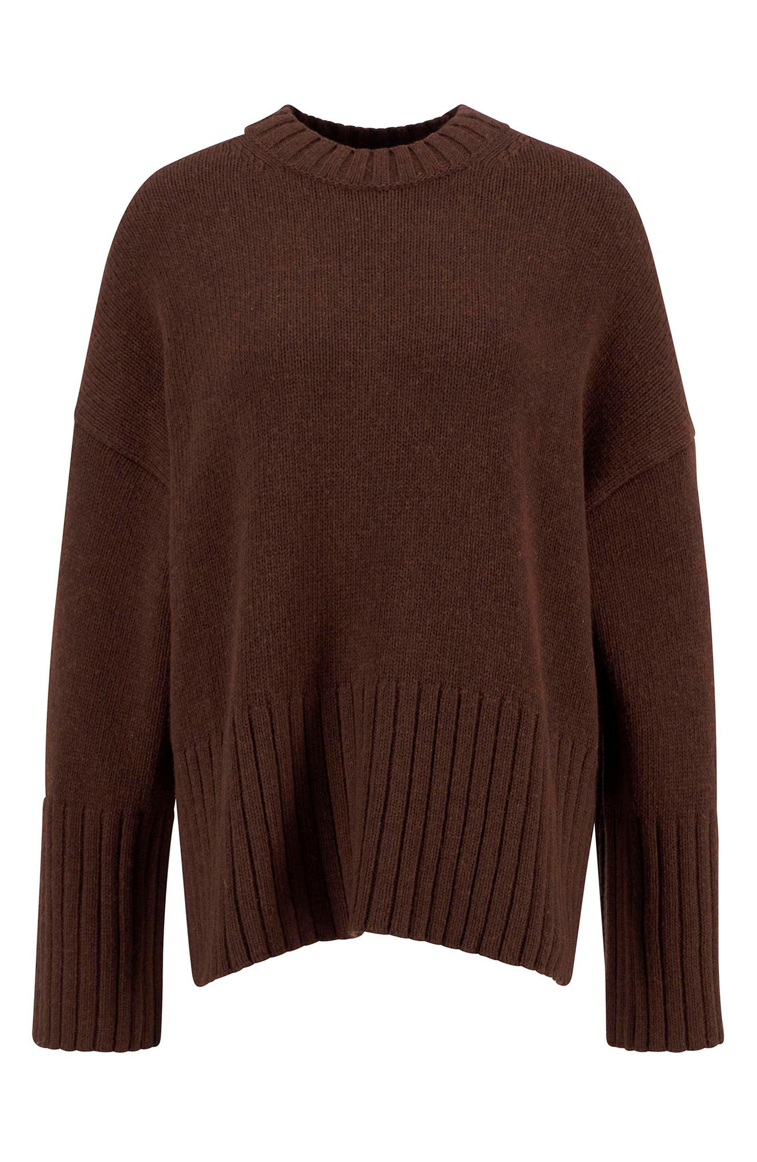 Barbour Sophia Cotton & Wool Blend Tunic Sweater in Vicuna at Nordstrom - 5