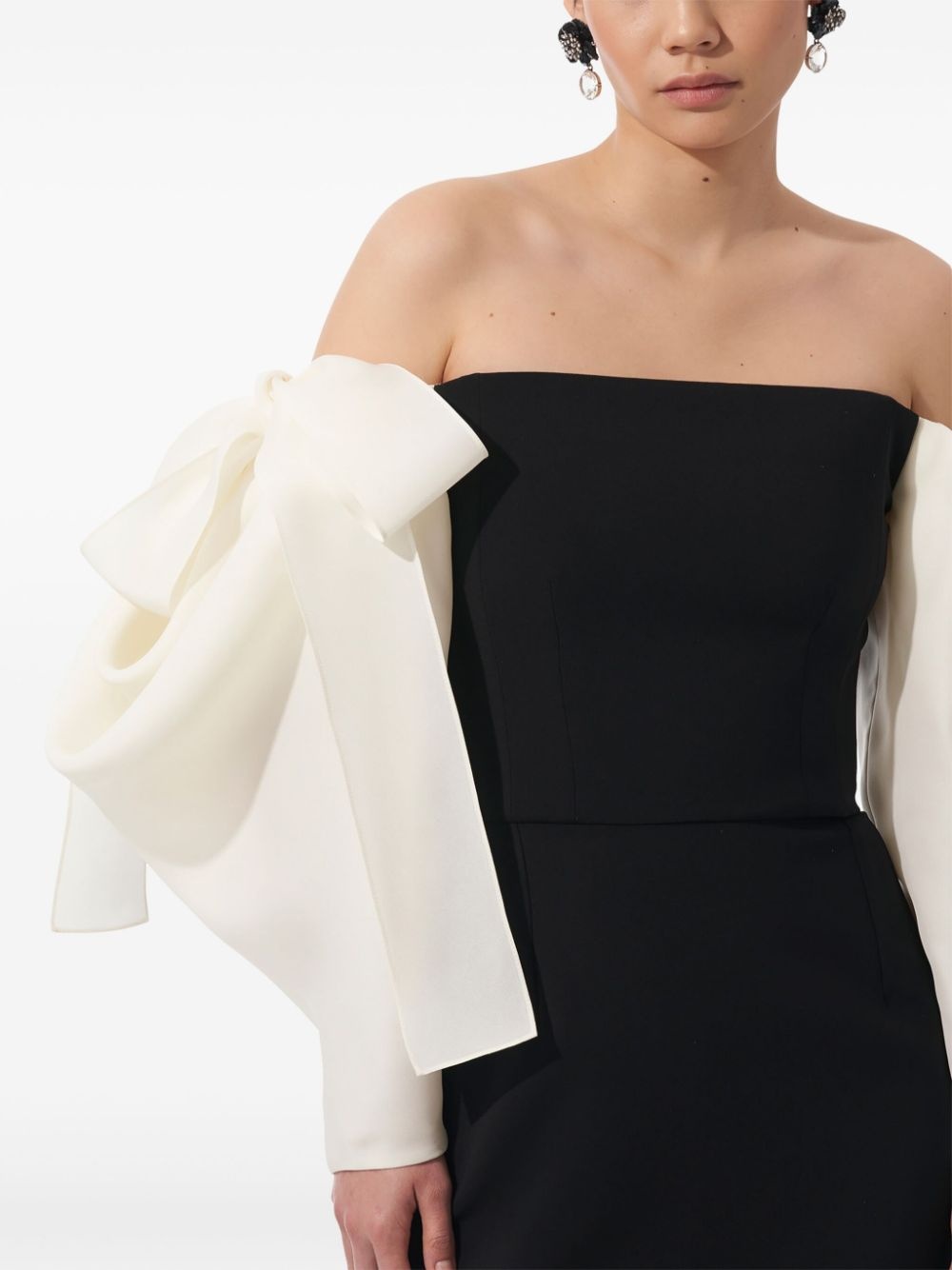 off-shoulder mini dress - 4