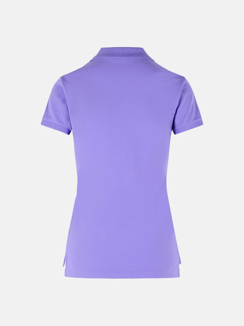 Polo Ralph Lauren 'JULIE' PURPLE COTTON POLO SHIRT outlook