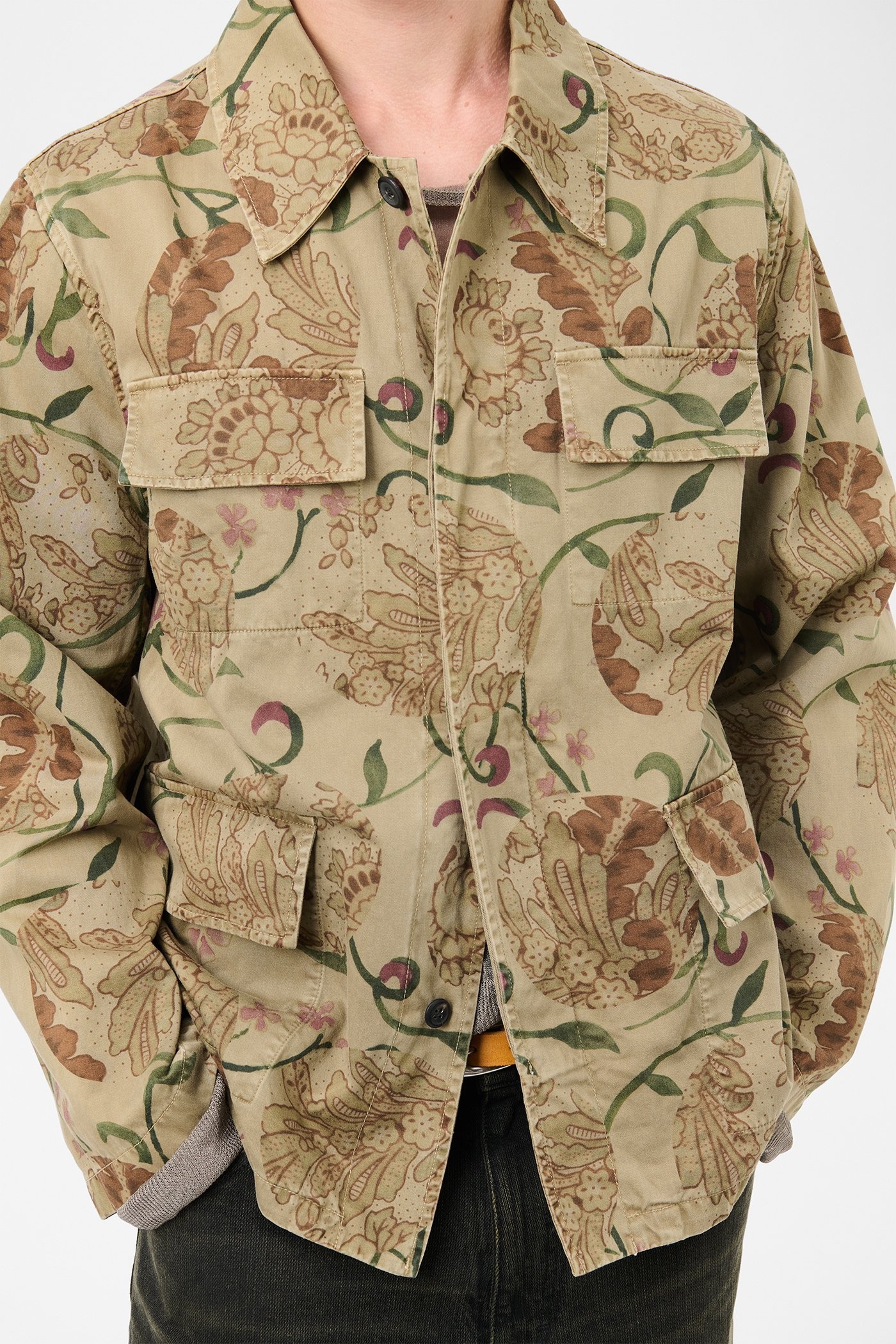 Uniform Jacket Spotting Rose Seventies Sateen - 4