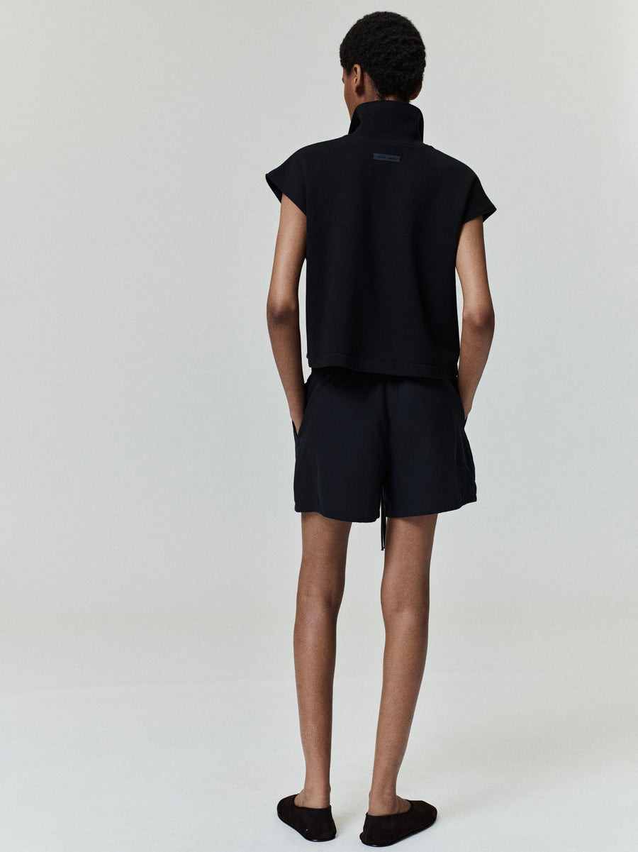 Womens Cropped Pique Polo - 3