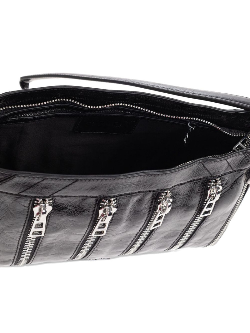 Sunny Moody multiple-zip leather shoulder bag 4
