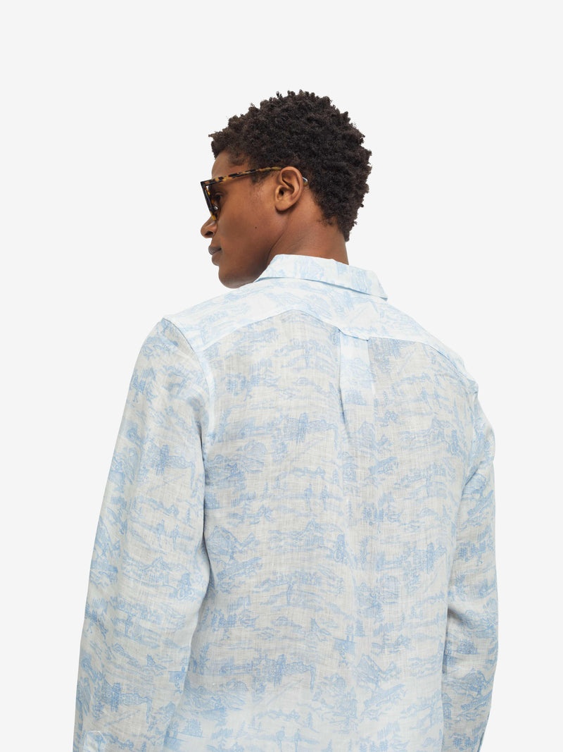 Men's Shirt Milan 18 Linen White - 6