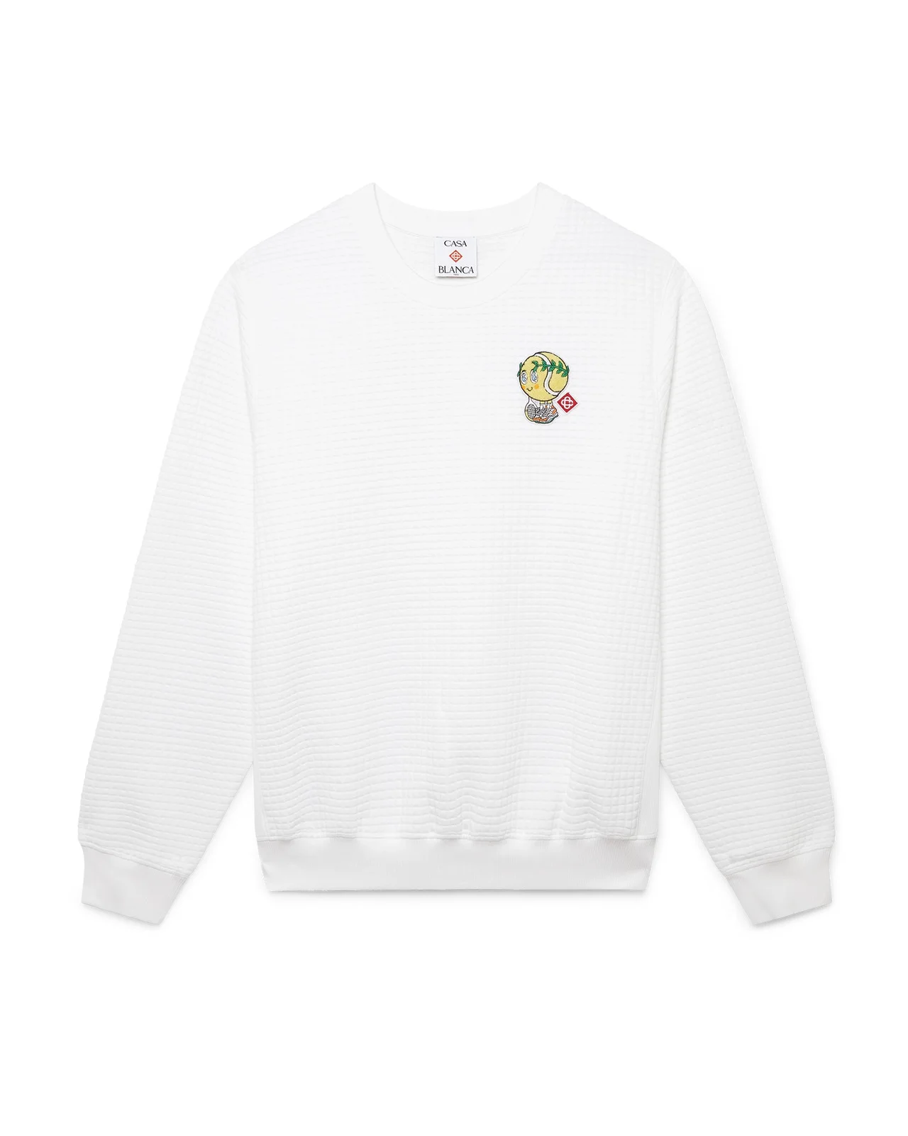Tennis Mascot Quilted Sweatshirt | Casablanca Paris - 1