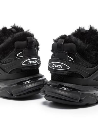 BALENCIAGA Track faux-fur sneakers outlook