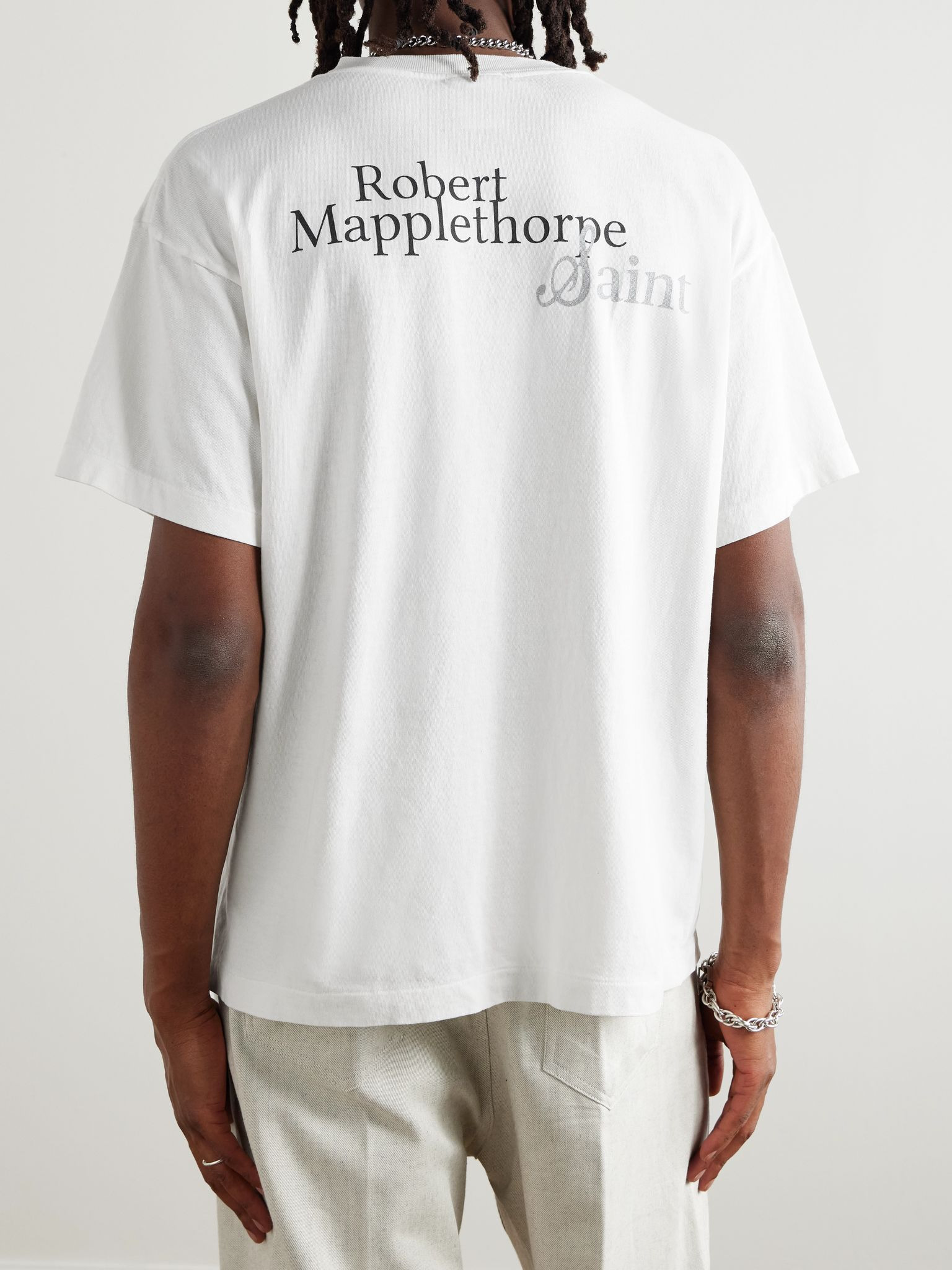 + Robert Mapplethorpe Printed Cotton-Jersey T-Shirt White - 3