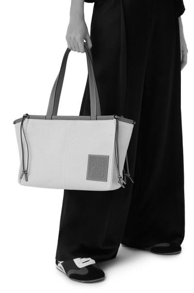 Loewe Small Cushion Tote bag in canvas and calfskin outlook