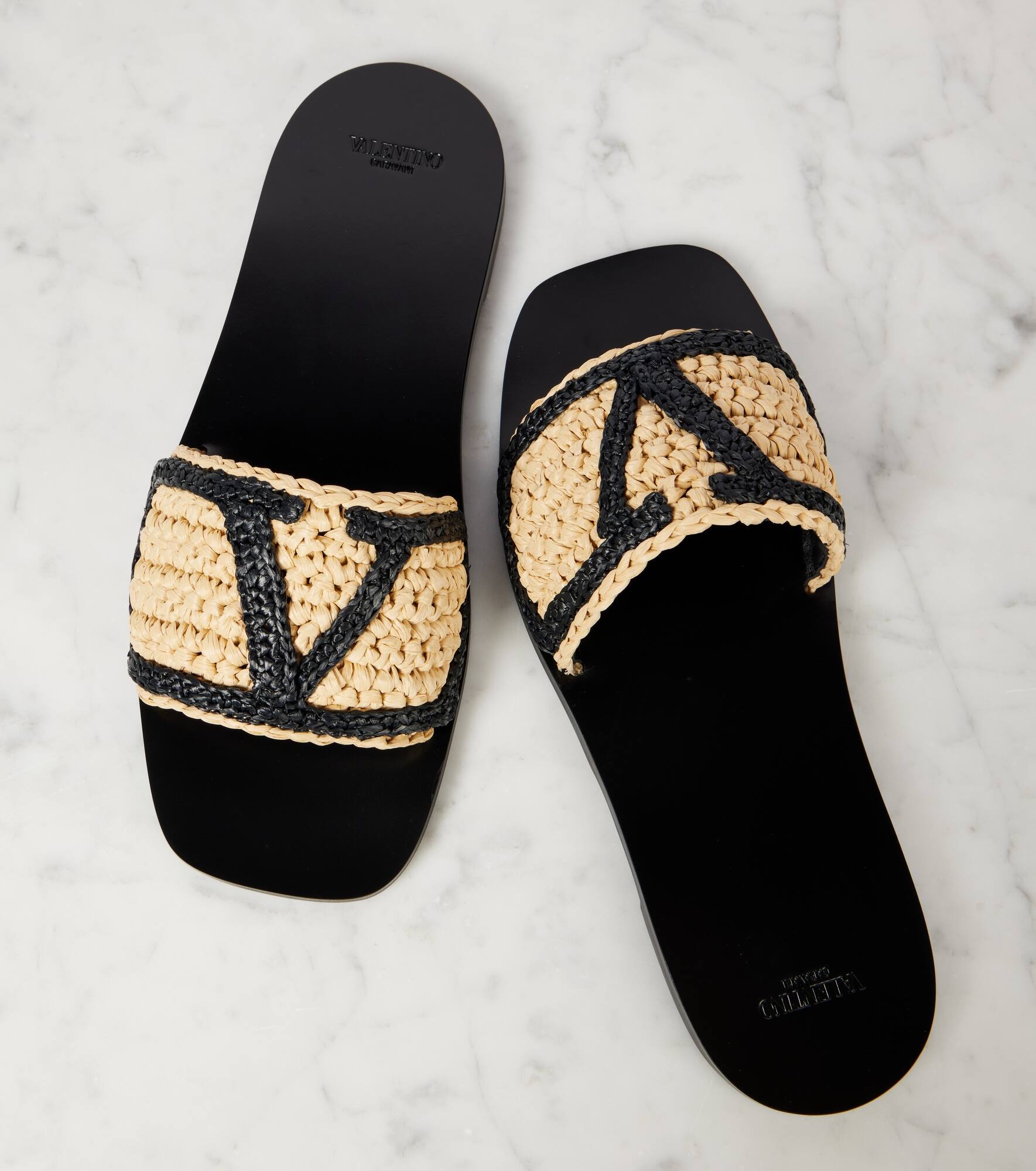 Viva Superstar embroidered crochet slides - 5