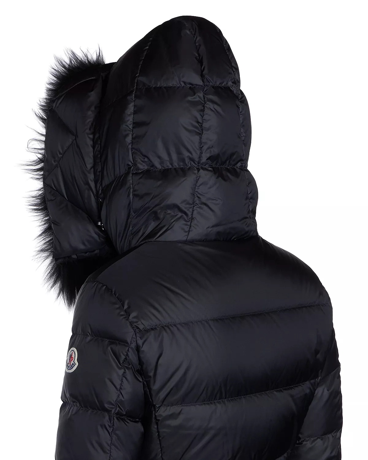 Boed Belted Down Jacket with Shearling Hood Trim - 4
