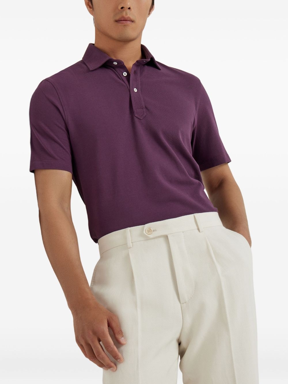 cotton polo shirt - 4