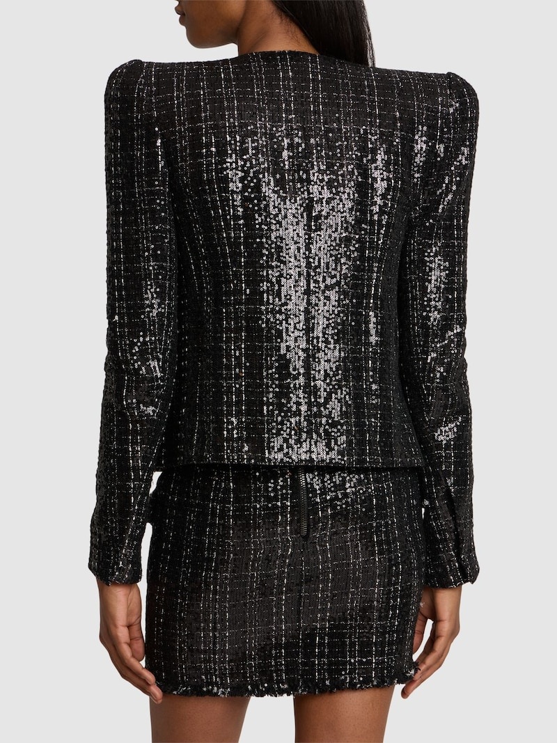 Glittered tweed jacket - 3