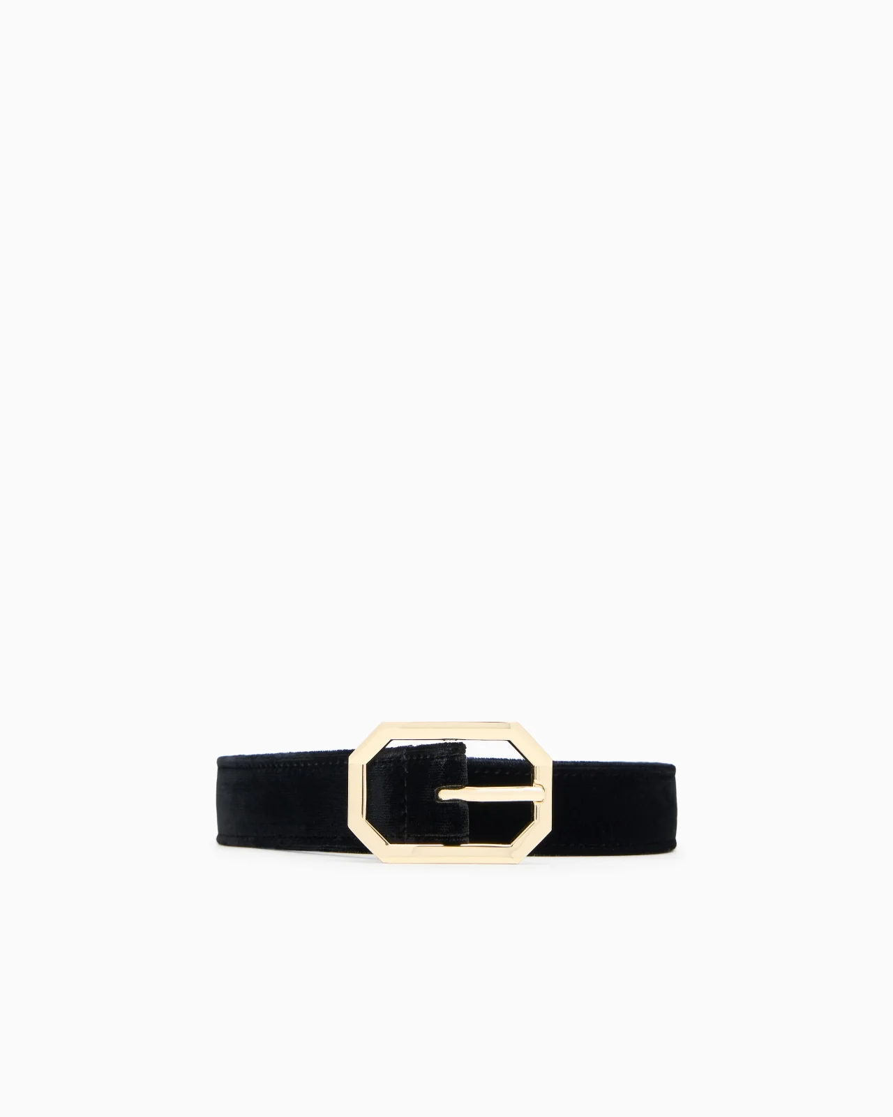 SMOOTH VELVET BELT WITH BUCKLE - 1