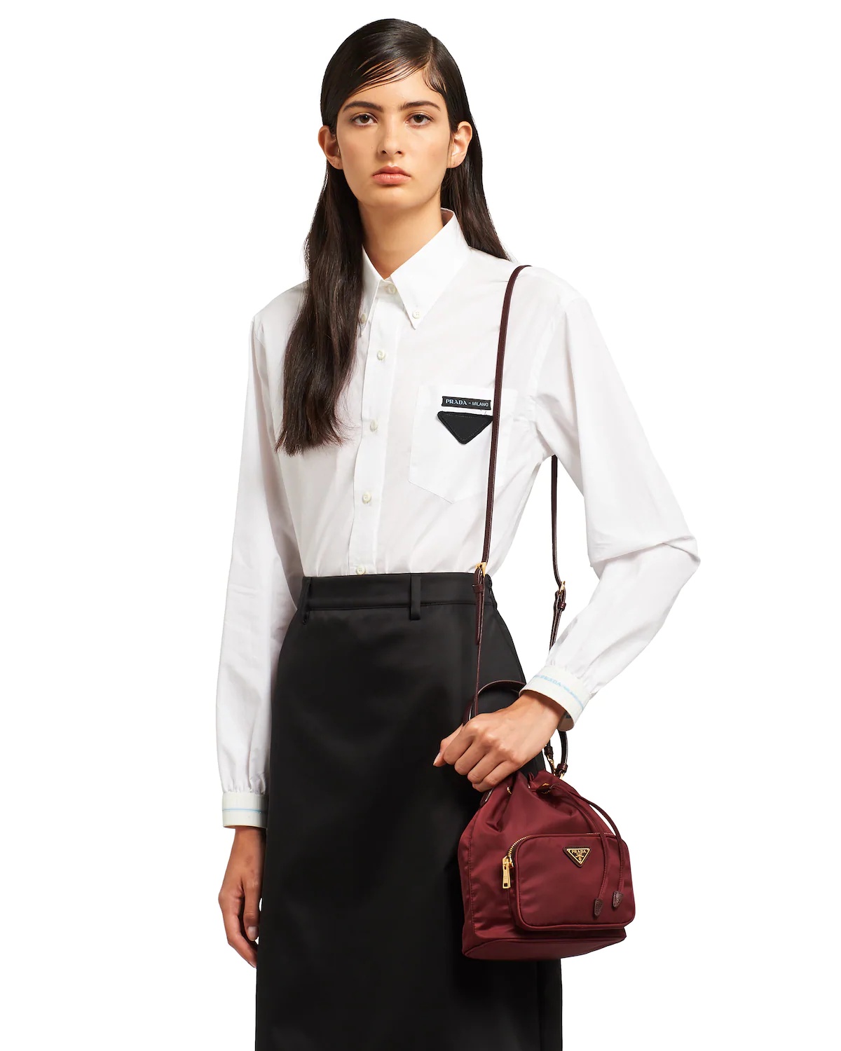 Nylon Prada Duet Bucket Shoulder Bag - 2