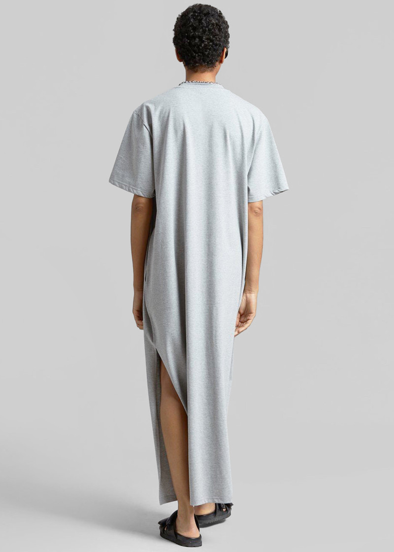 Lou Oversized Tee Dress - Heather Grey 6