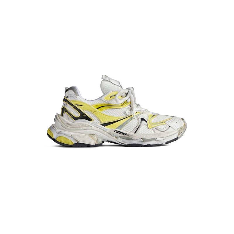 Men's Runner 2.0 Sneaker in White/yellow/black - 1