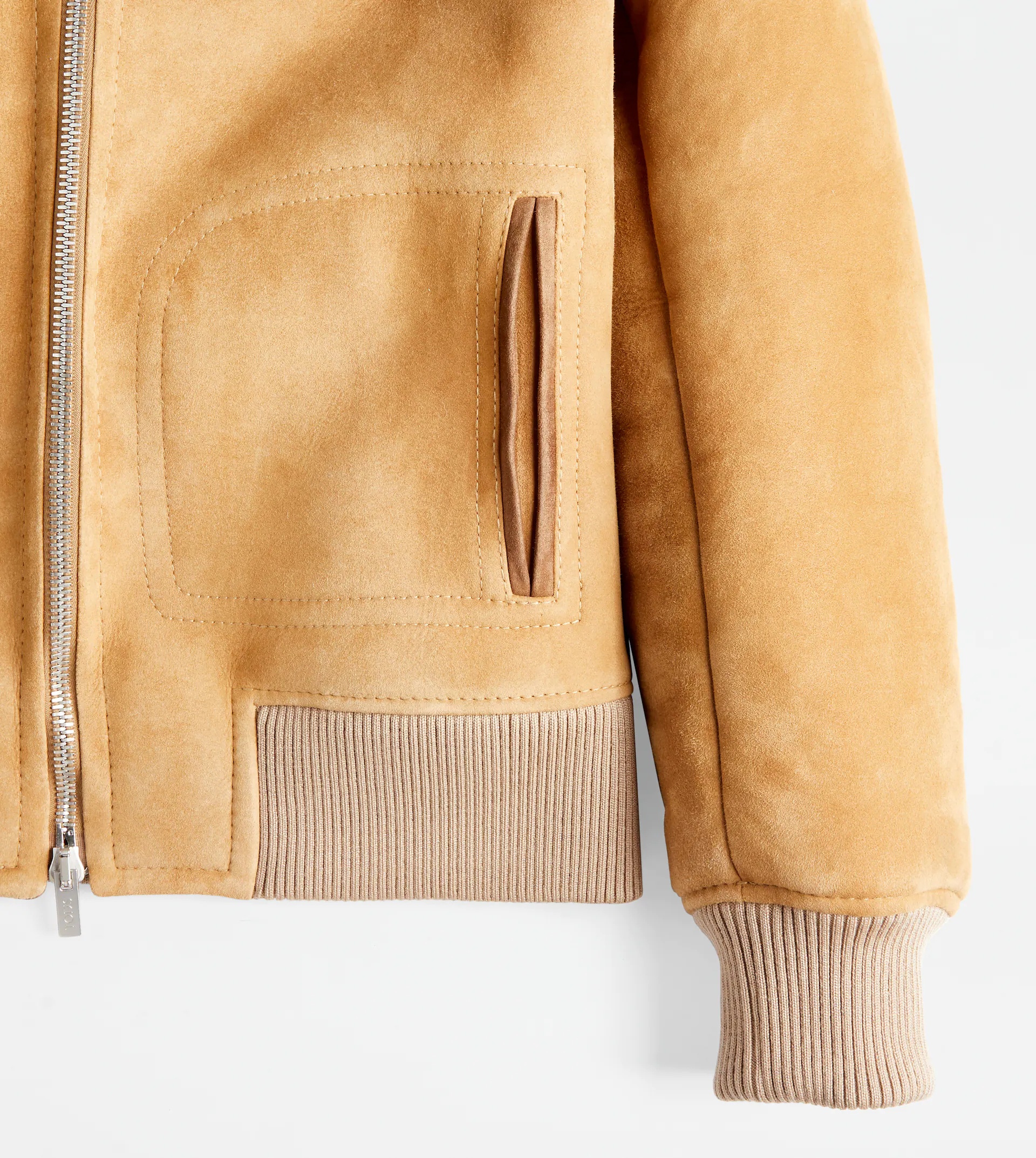 BOMBER JACKET IN SHEARLING - BEIGE - 9