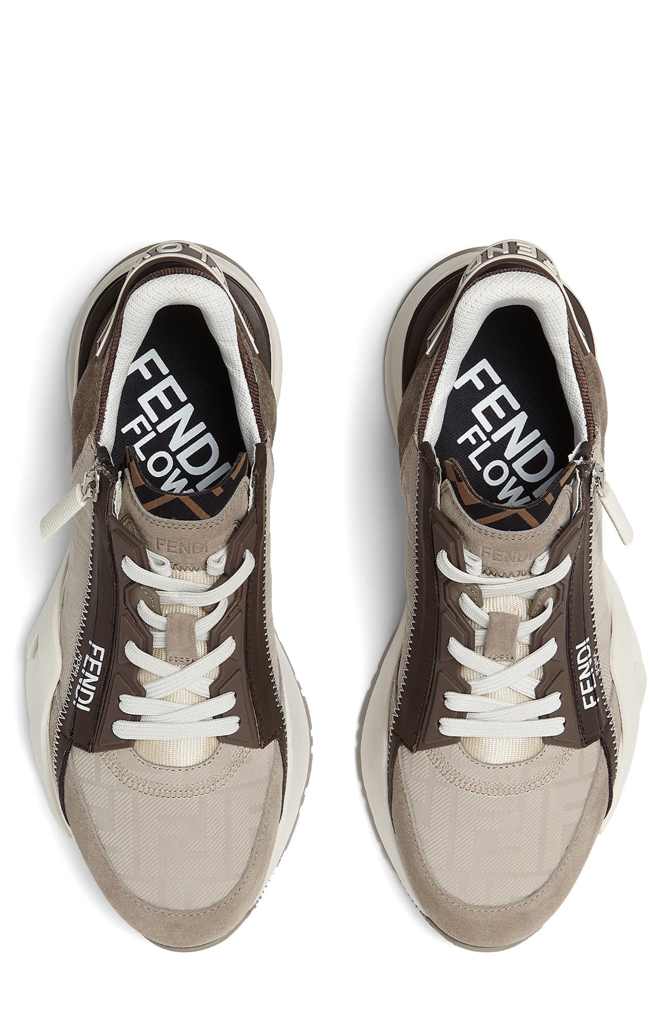 Fendi Flow Sneaker in Beige/Light Khaki at Nordstrom - 3