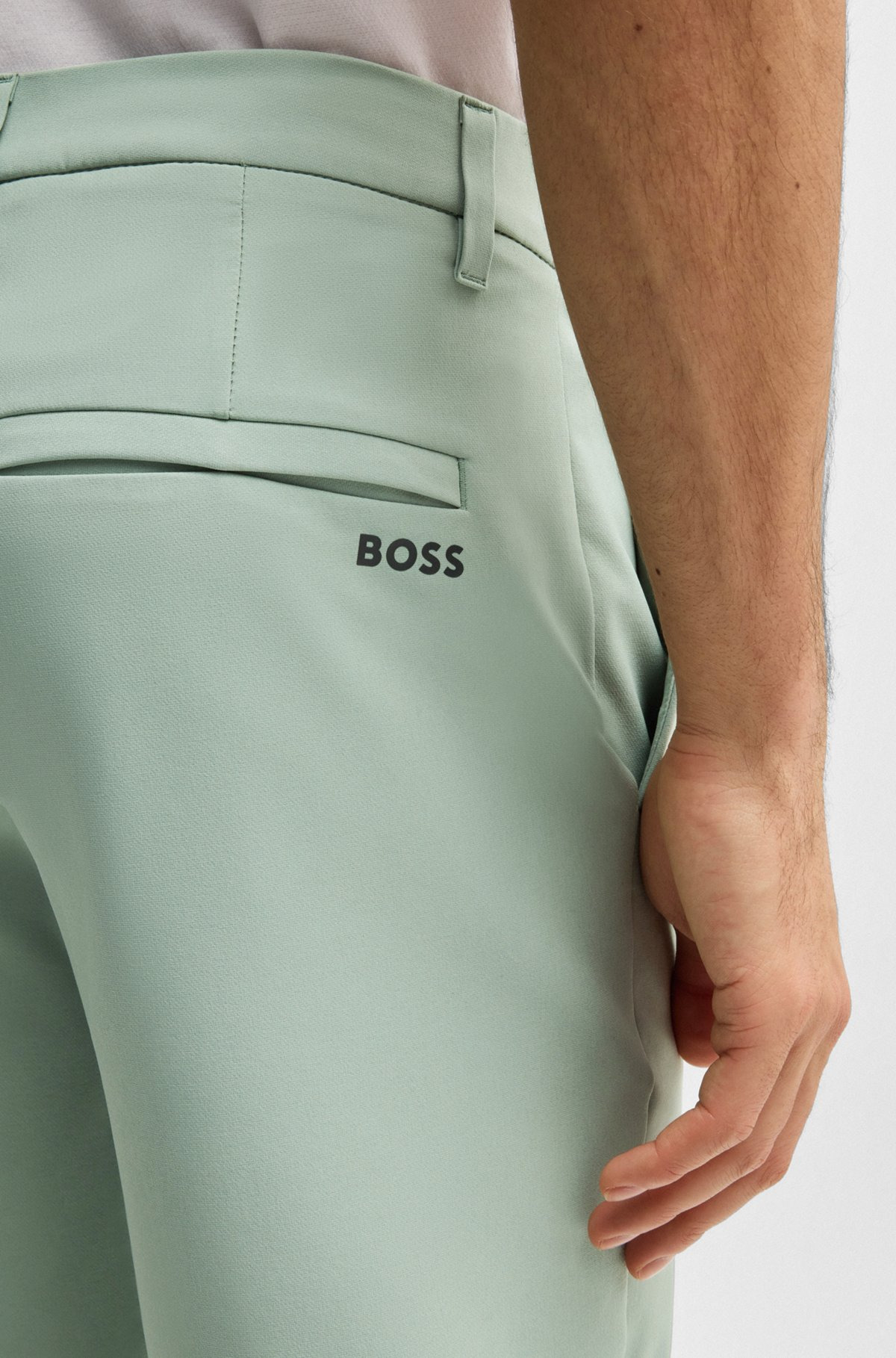 SLIM-FIT SHORTS IN WATER-REPELLENT STRETCH FABRIC - 5