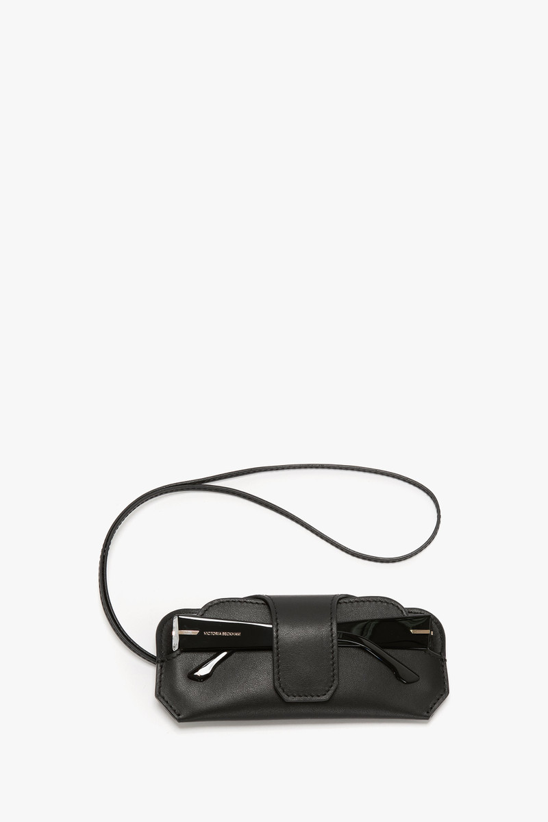 Sunglasses Case In Black Leather 4