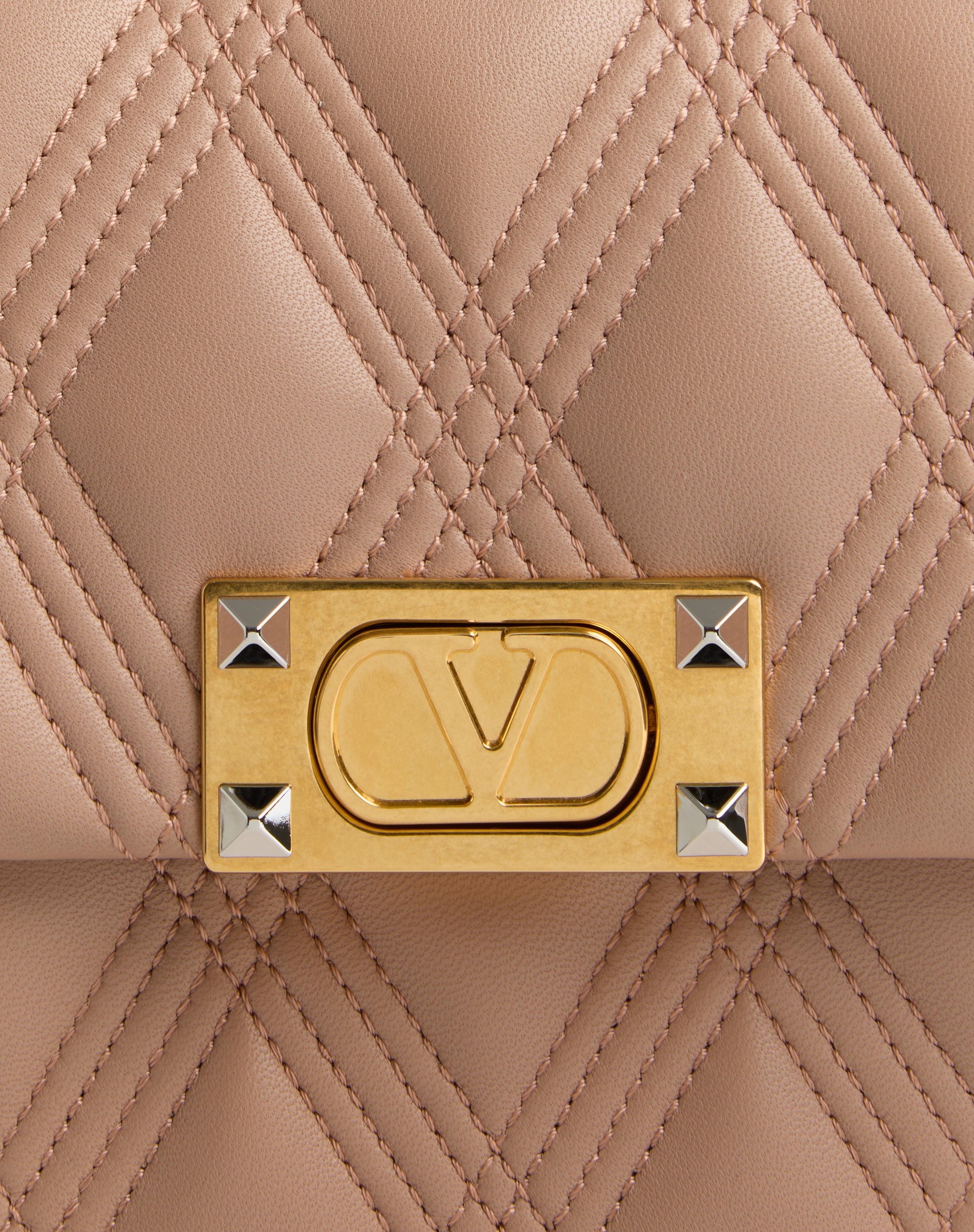 VALENTINO GARAVANI QUILTIE 67 MEDIUM SHOULDER BAG IN QUILTED NAPPA LEATHER - 6