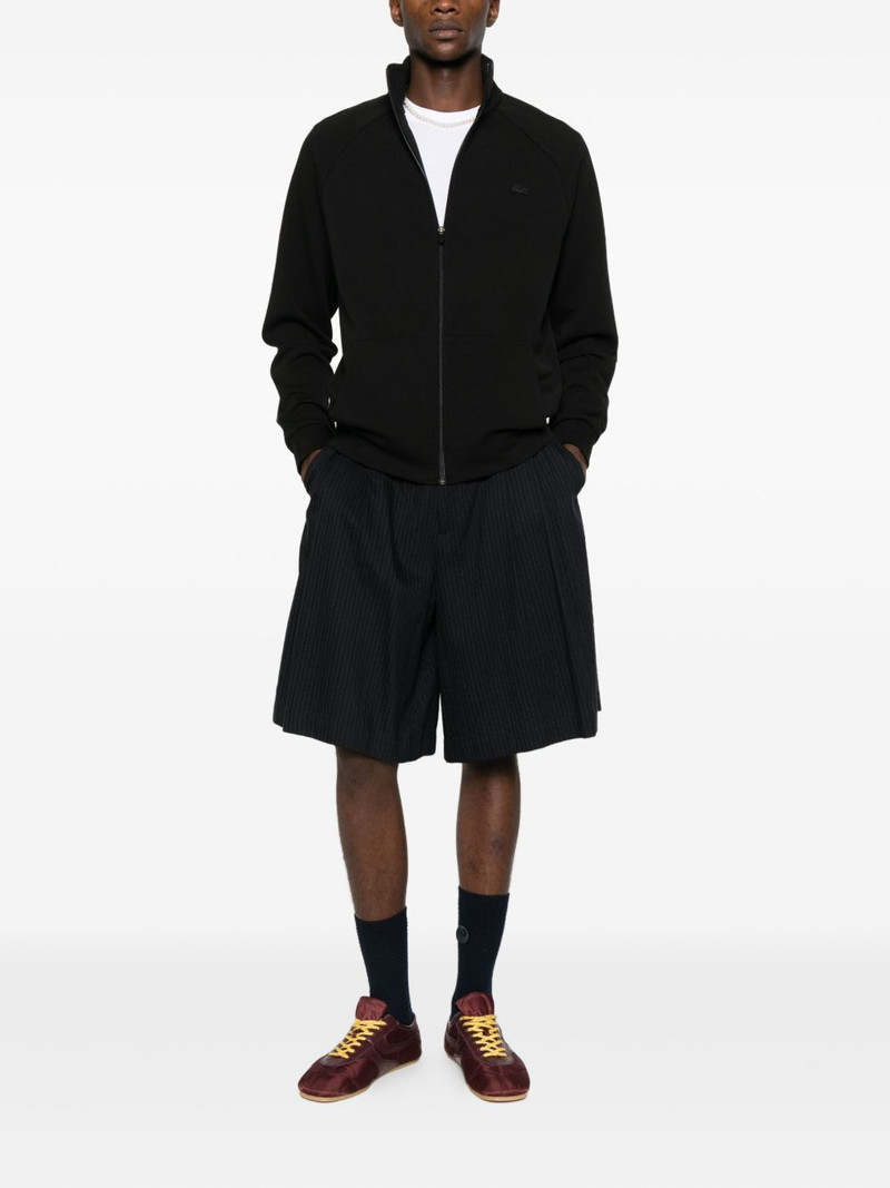 LACOSTE logo-detail zip-up sweatshirt outlook