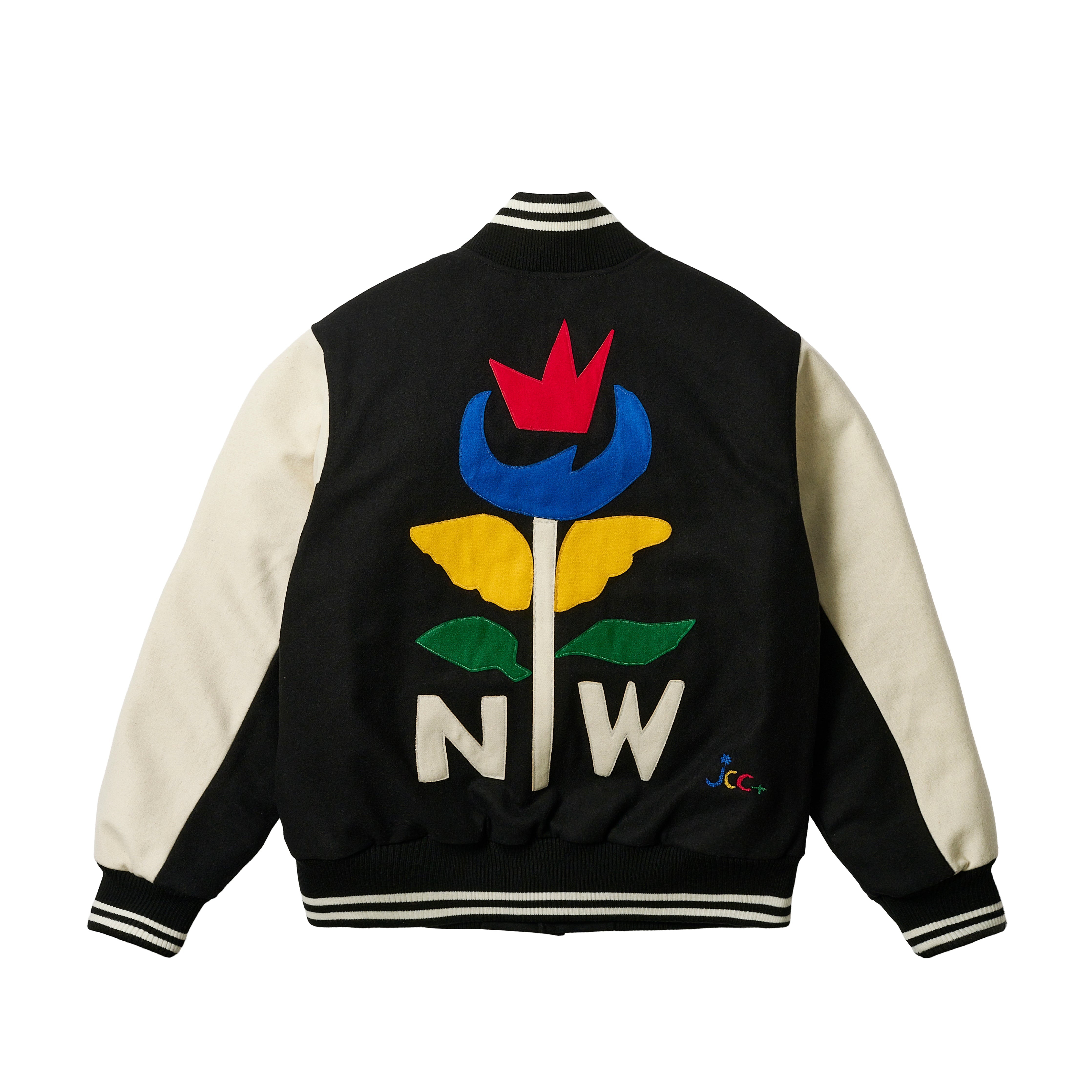PALACE JCC+ VARSITY JACKET BLACK - 3