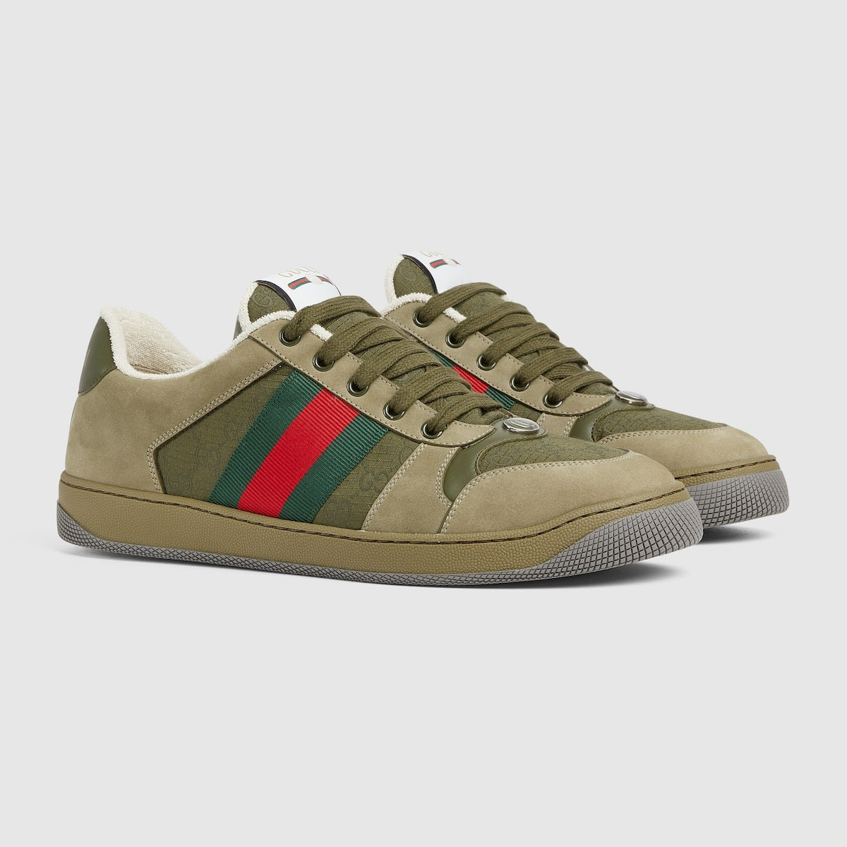 Gucci Screener Web GG Canvas Sneakers - 2