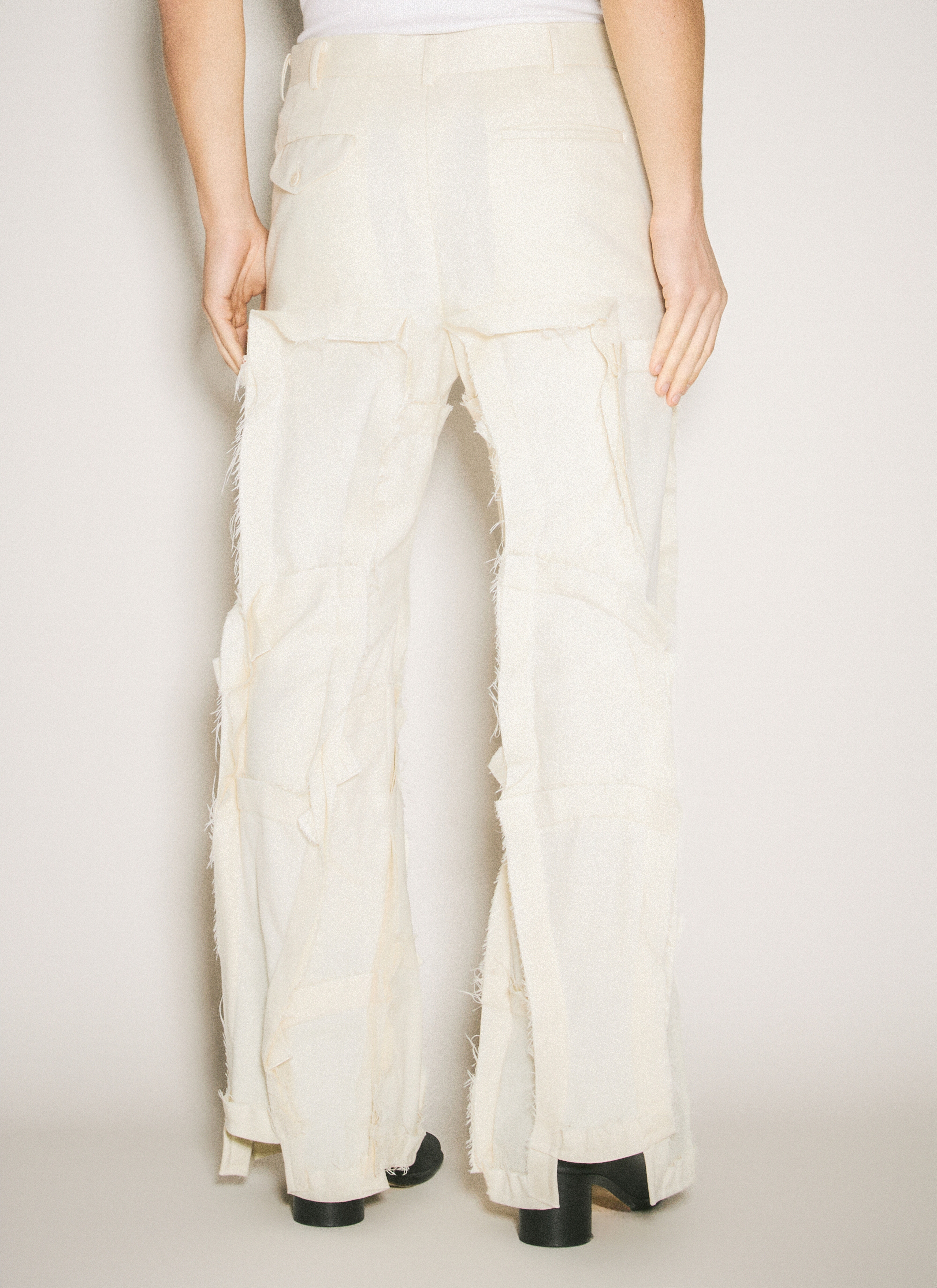 Panelled Wool-Blend Pants - 5