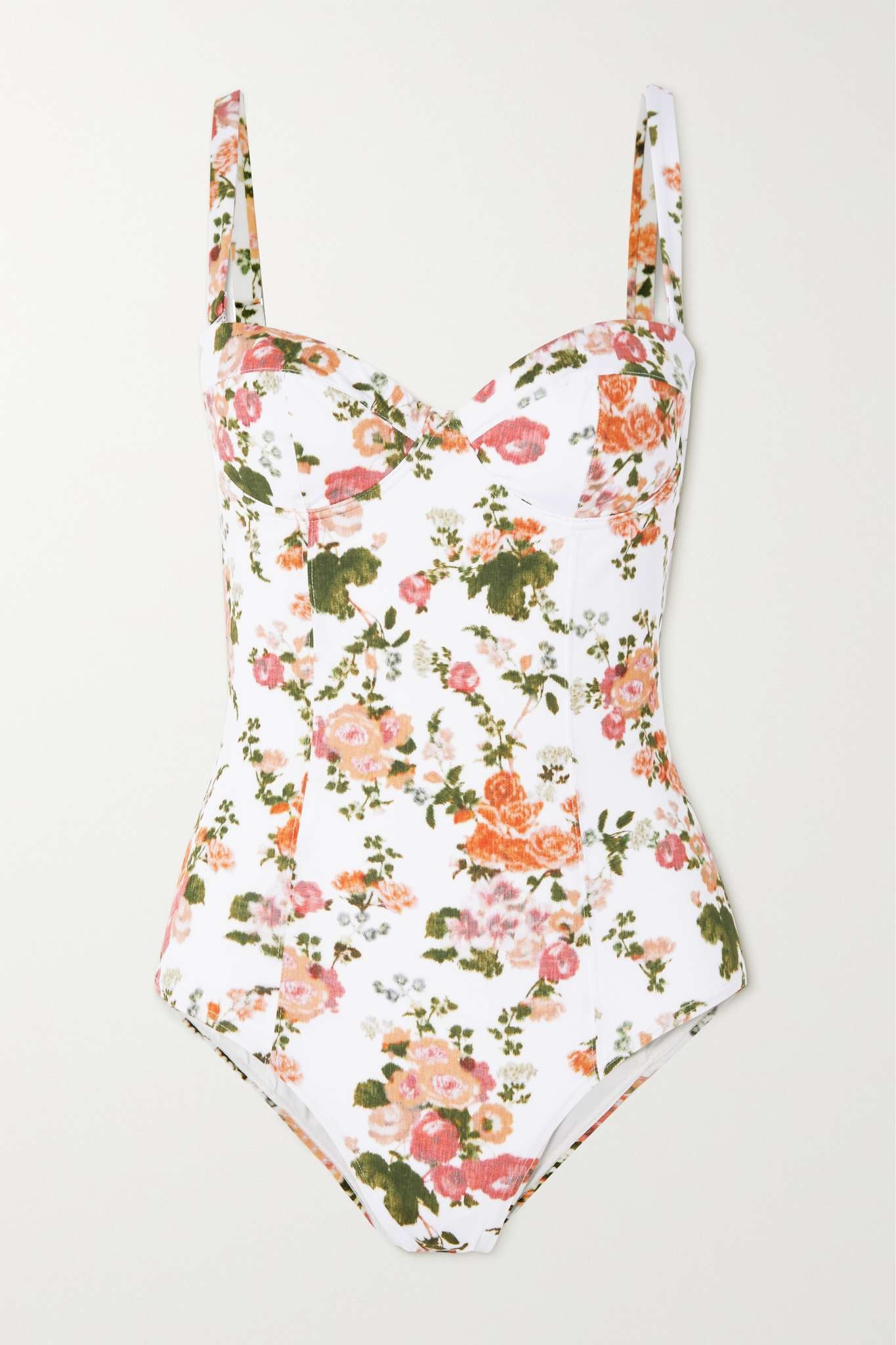 Amilia floral-print swimsuit - 1