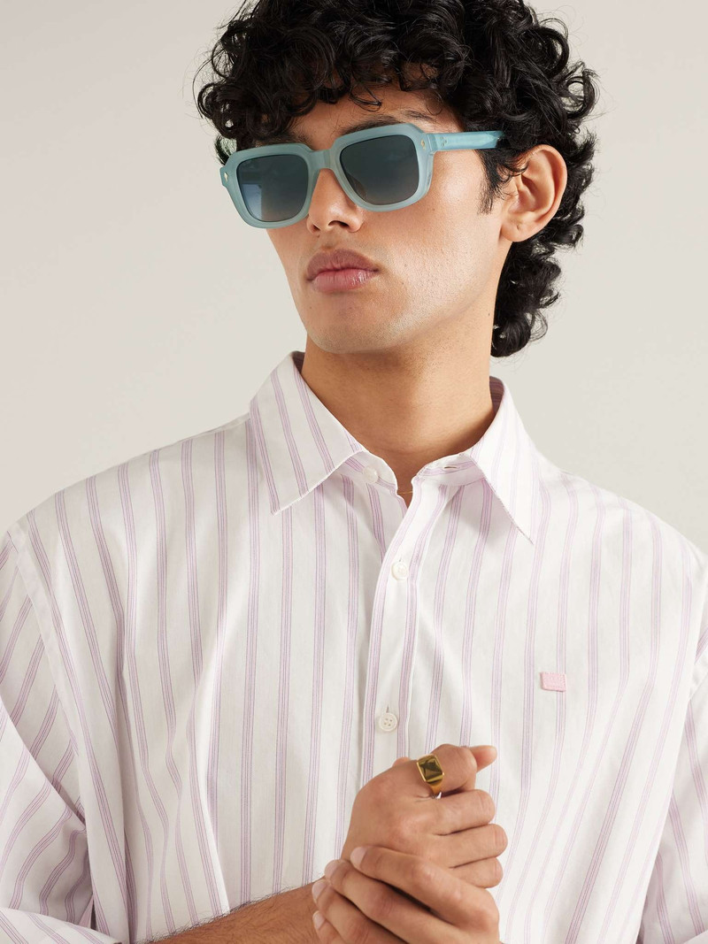 JACQUES MARIE MAGE Taos Square-Frame Acetate Sunglasses outlook