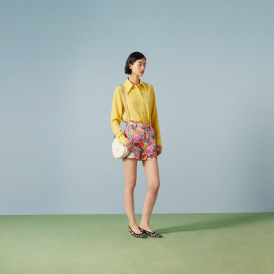 GUCCI Floral print cotton shorts outlook