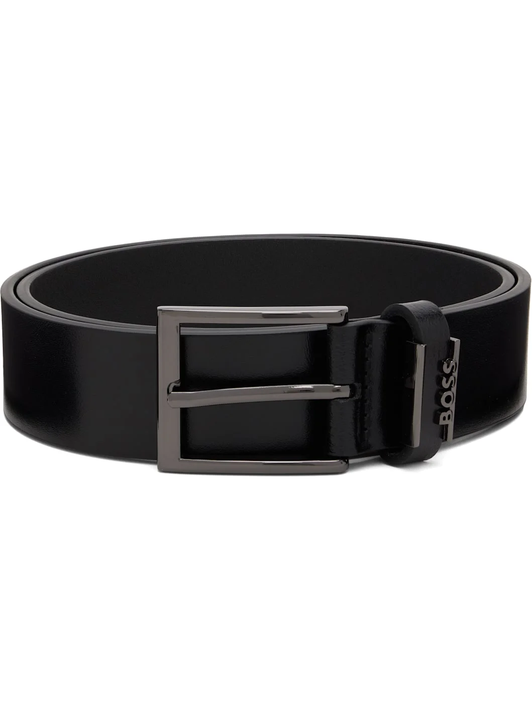 Black Brushed Hardware Belt - 1